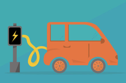 Förderung: Elektroauto lädt an Wallbox