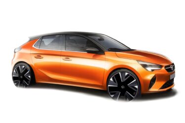 Opel e-Corsa in orange