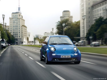Blauer E Go Life Elektroauto